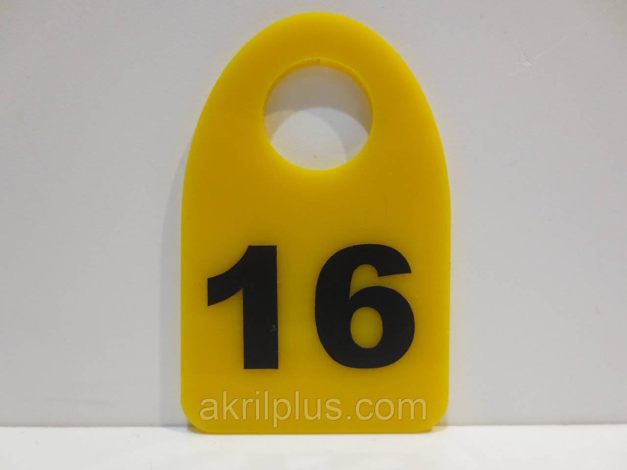 Номерки жовті 45*70 мм для роздягання, фото 1