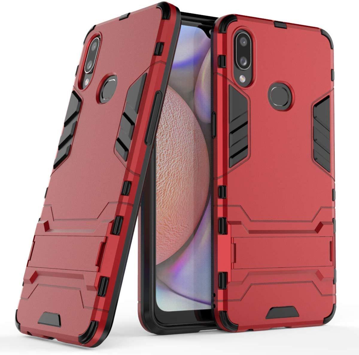 Чохол накладка для Samsung Galaxy A10S A107 - Hybrid armor з підставкою Червоний
