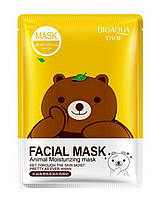 Маска Bioaqua Facial Mask Animal с эссенцией зеленого чая