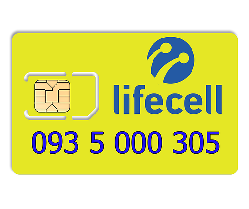 Гарний номер lifecell 093 5 000 305, фото 1
