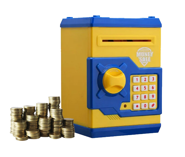 Електронна скарбничка з кодовим замком Mony Safe Жовто-блакитна