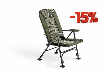 Крісло коропове Mivardi усилиное CamoCODE Quattro навантаження 160кг