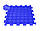 Масажний килимок-аплікатор Ortek (Орктек) Лотос Пазли 9 елементів, фото 5