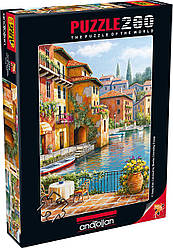 Пазлы Кафе на берегу канала на 260 элементов