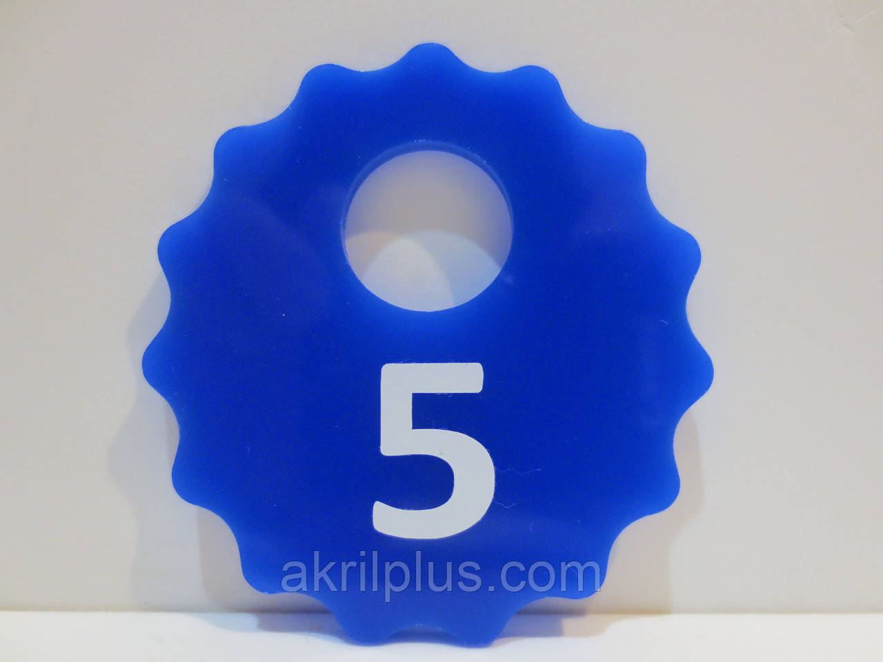 Брелки на ключі діаметр 60 мм сині