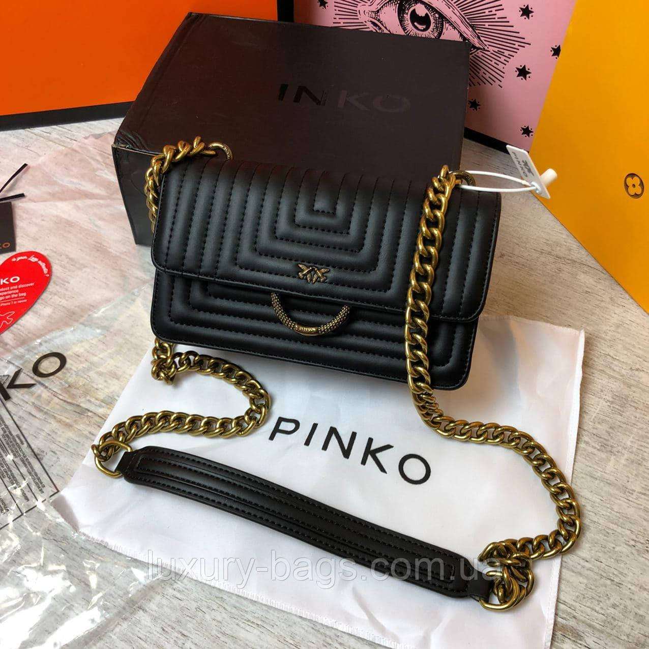 Жіноча шкіряна сумка Pinko Пінко