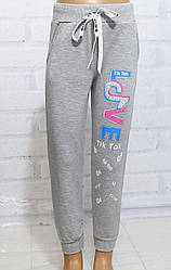 Штани для дівчинки, утеплені, двонитка, начіс, внизу манжет, Tik Tok, стрази, Narmini