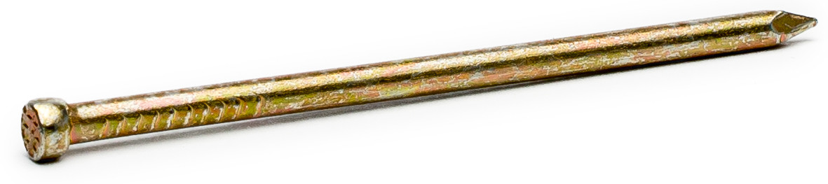 Цвях фінішний столярний 1,2х25 мм DIN 1152 Nail жовтий цинк (уп. 1 кг)