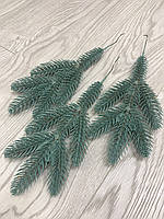 Гілка штучної голубої ялинки . Штучна хвойна гілка ( голуба 30 см ), фото 6