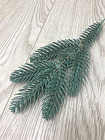 Гілка штучної голубої ялинки . Штучна хвойна гілка ( голуба 30 см ), фото 2