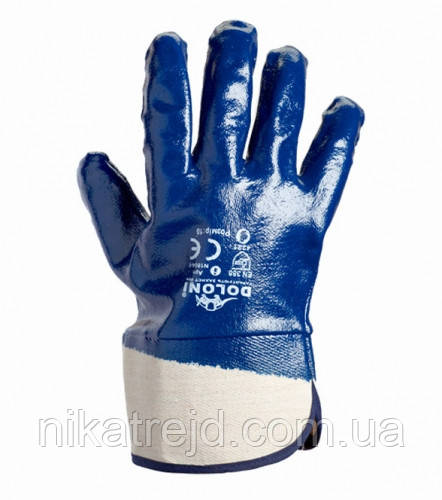 Рукавички нітрильні твердий манжет