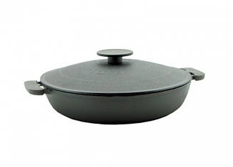 Жаровня чавунна з кришкою БІОЛ 40 см Колір чорний 1740К