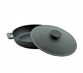 Жаровня чавунна з кришкою БІОЛ 50 см Колір чорний 1750К