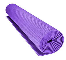 Килимок для йоги Power System Fitness Yoga ФІОЛЕТОВИЙ | Фітнес килимок | Килимок для заняття спортом, фото 2