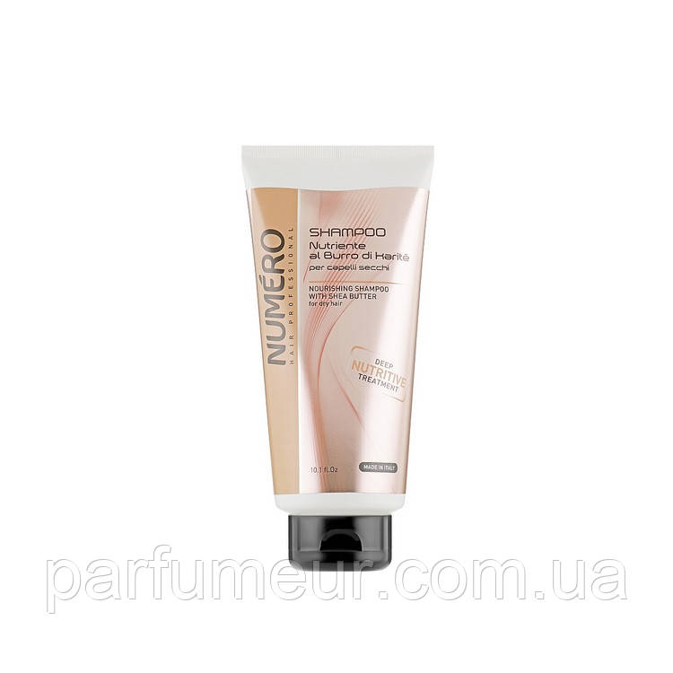 Brelil Numero Nutritive Shampoo Шампунь поживний з олією карите 300 мл, фото 1