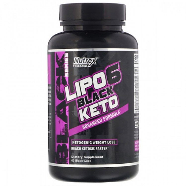 Жироспалювач Nutrex Lipo 6 Black Keto 60 Caps