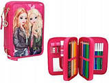 ТОР Model пенал з наповненням Friends Christy & Candy ( Потрійний пенал з наповненням Топ Модел Друзі рожевий), фото 4