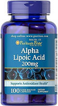 Puritan's Pride Alpha Lipoic Acid 200 mcg caps 100