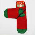 Ангорові махрові вовняні шкарпетки в стилі Новий Рік ялинка 37-41, фото 4