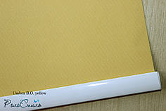 Рулонні штори тканина блекаут Umbra yellow жовтий колір з фіксацією