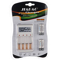 Зарядний пристрій Jiabao + батарейки мікропальчик (212ААA)