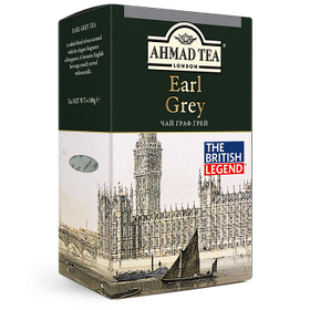 Чай Ahmad Tea The British Legend Earl Grey, чорний з бергамотом, листовою, 100 г