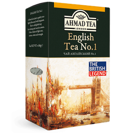 Чай Ahmad Tea The British Legend English Tea No1, чорний із легким ароматом бергамоту, листовий, 100 г