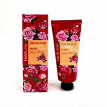 Крем для рук Троянда Farm Stay Pink flower Blooming Hand cream Rose