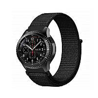 Ремінець для годинника нейлоновий 22 мм. чорний, фото 2