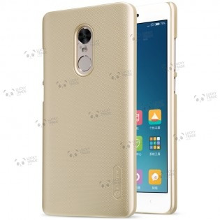 Пластиковий чохол Nillkin Frosted Xiaomi Redmi Note 4 / 4X (Snapdragon) бампер накладка Золотий 1294P