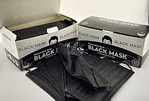 Маска захисна для обличчя чорна