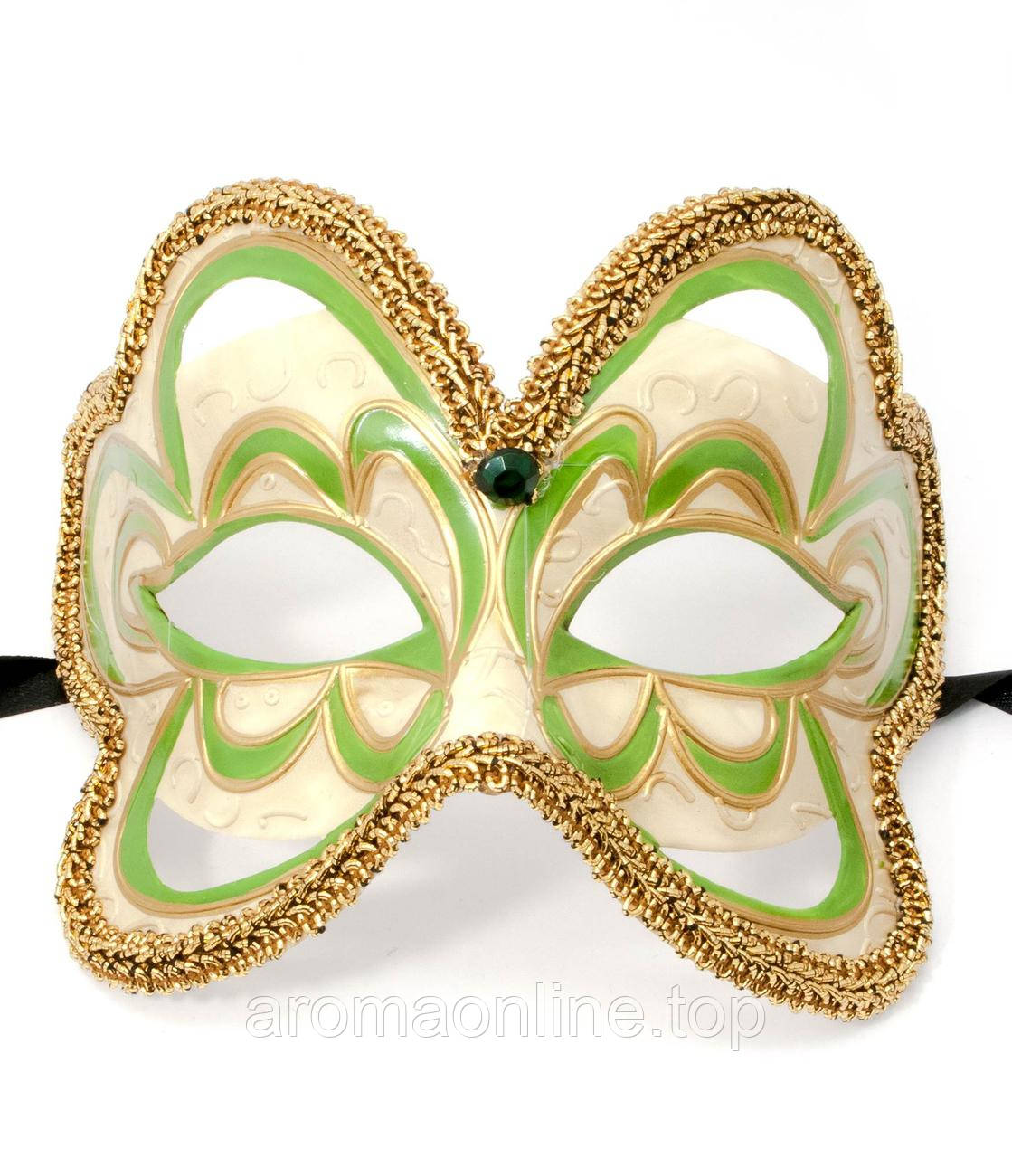 Венеціанська Маска зелена (15,5х13,5х10 см), фото 1