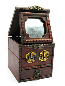 Шкатулка з дзеркалом (11х10,5х11 см)