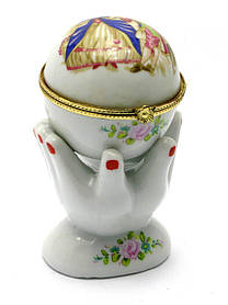 Керамічна скринька "Руки" (10х6х4,5 см)