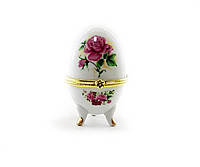 Шкатулка яйцо "Розы"(10х6х6 см)F