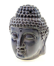 Аромалампа керамічна "Будда" сіра (14х10,5х11 см)