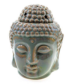 Аромалампа керамічна "Будда" зелена (14х10,5х11 см)