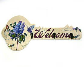 Вішалка Ключ бузок (24х13х3 см)