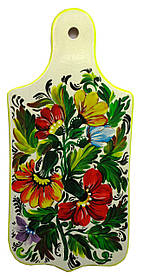 Дошка обробна "Біла", прямокутна, розписано вручну (15,5х31х1,5 см)