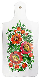 Дошка обробна "Біла", розписано вручну (36,5х17х1,5 см)
