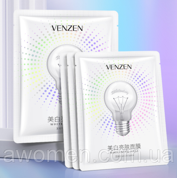 Маска для обличчя Venzen Whitening з екстрактом журавлини 30 g