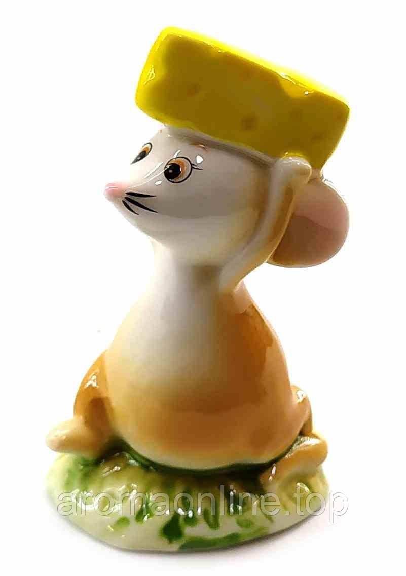 Мишка з сиром порцеляновий (8х5х4 см), фото 1
