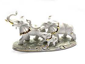 Статуетка Слони 3 шт фарфор (21х12х8,5 см)