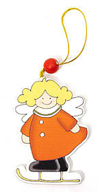 Прикраса на ялинку "Ангел" (9х6х0,5 см)