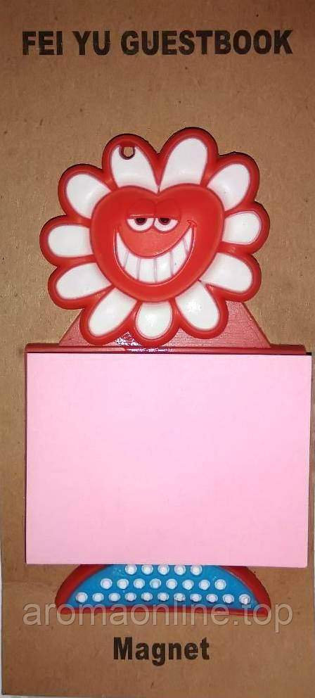 Магніт на холодильник сердечко зі стікером(9х5 см), фото 1