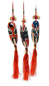 Маска керамічна з пензликом (10х4х2 см)