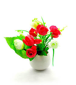 Квіти в горщику (16х7х7 см)