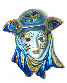 Маска керамічна "Венеція" синя (12,5х11х5 см)