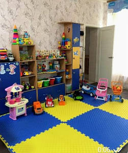 Збірний килимок для дитячої спортивної кімнати. Килимок-пазл "ластівчин хвіст" 20 мм.