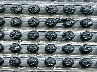 Грязезащитное щетинистое покрытие Серый металлик 90 см Польша